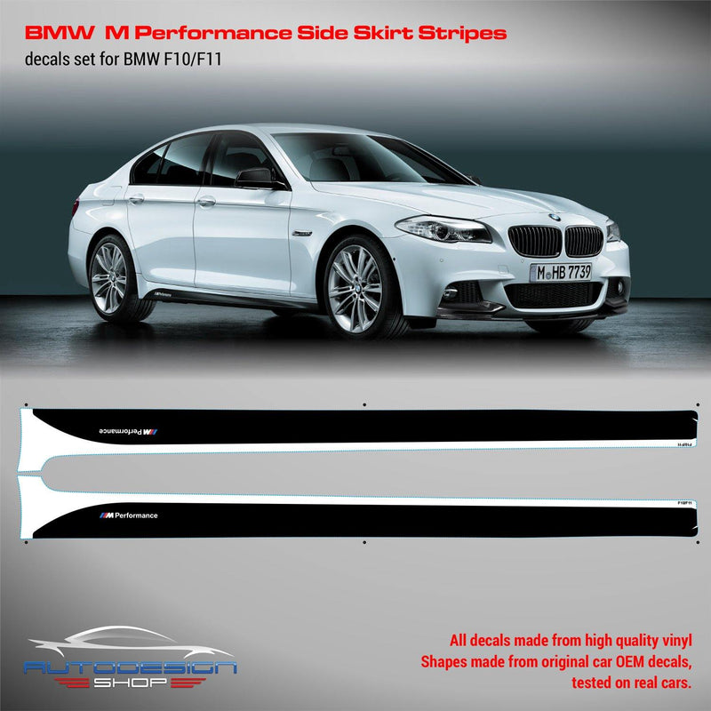 BMW M Performance Set of Side Stripes for M5 F10 / F11 - autodesign.shop