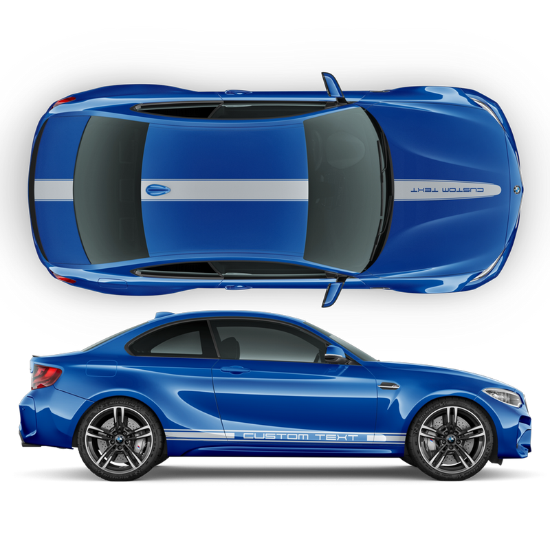 Racing Stripes ( top & sides ), for BMW M3 / M4 / M5