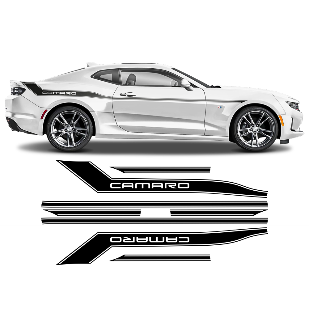 Side Graphics, for Chevrolet Camaro 2016 - 2019 | autodesign.shop