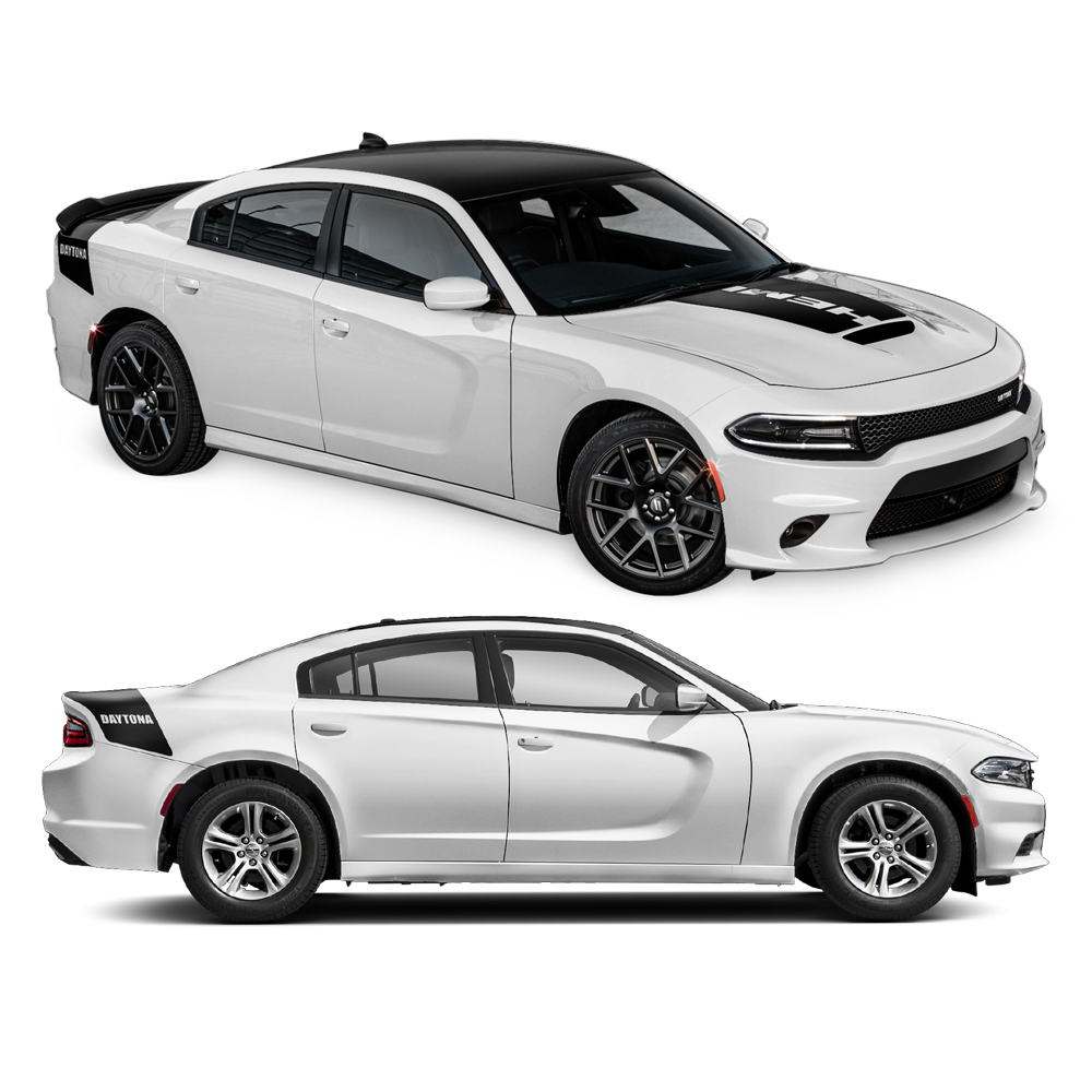 Daytona Style Trunk Hood Stripes for Dodge Charger 2015 2019