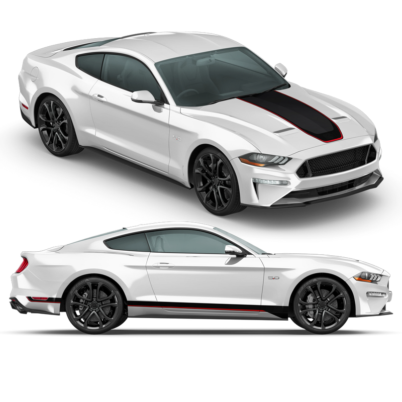 MACH1 Graphic Decals Set, Ford Mustang 2018 - 2021