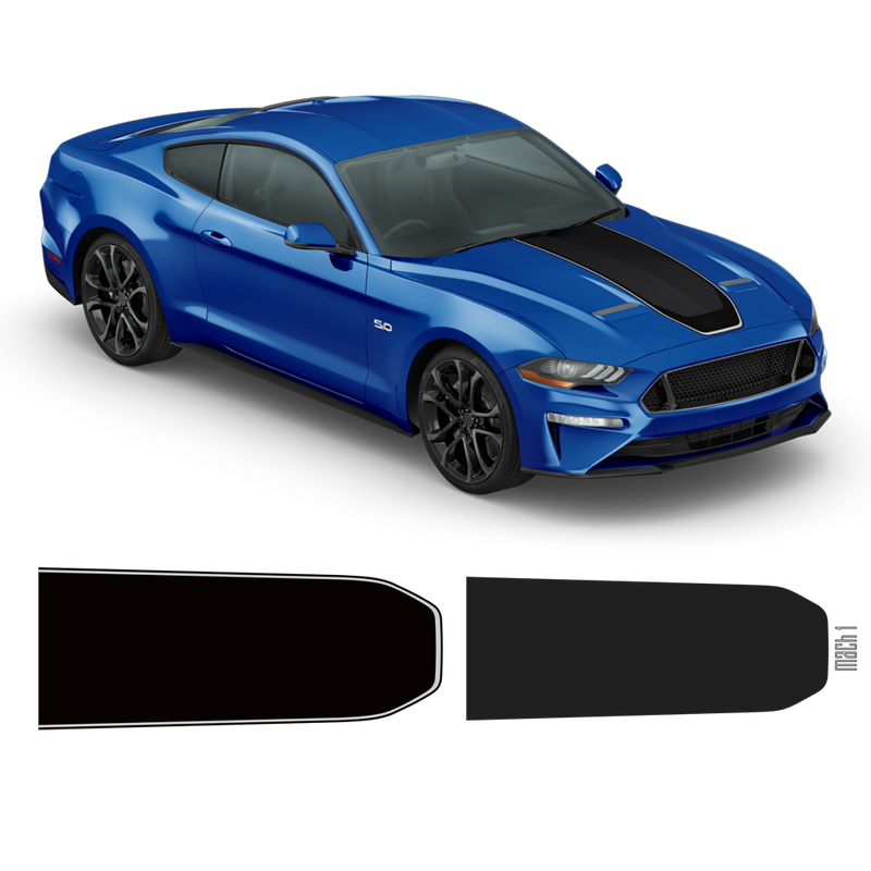 MACH1 Hood Decals Set, Ford Mustang 2018 - 2020