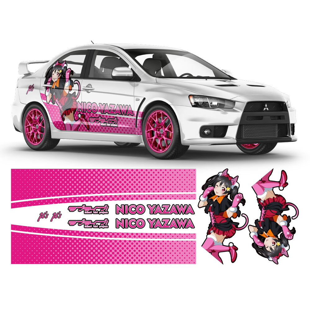 Itasha Nico Yazawa (Love Live!) Anime Style Side Graphics, for any