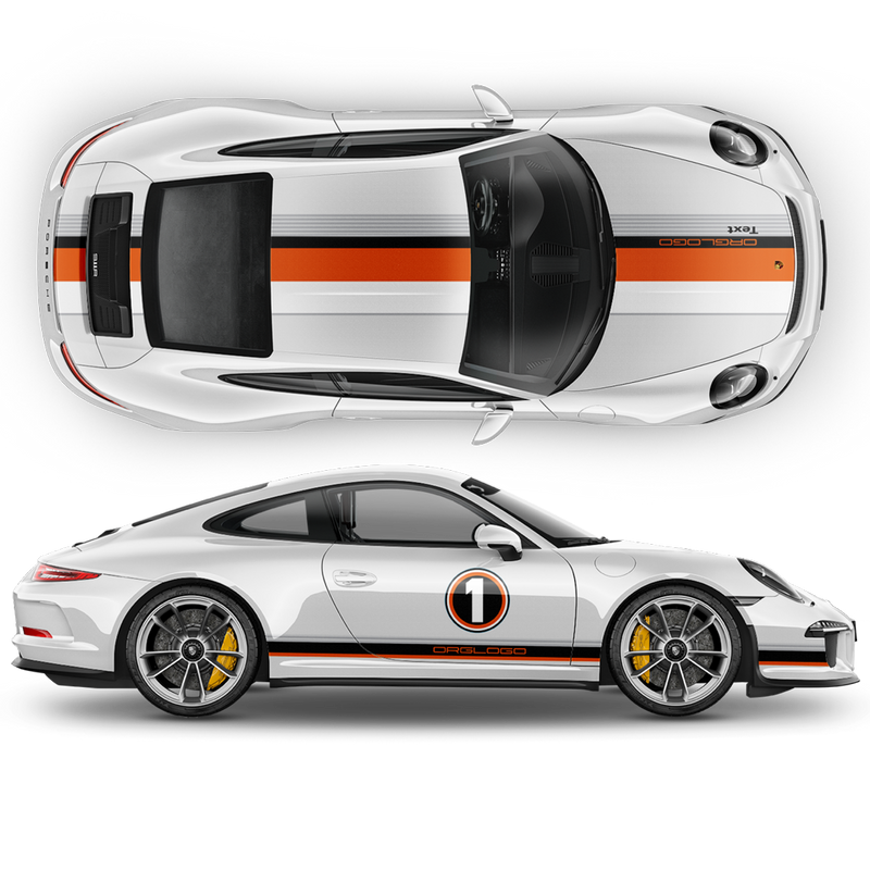 LE MANS RACING STRIPES graphic decals set, Carrera / Cayman / Boxster