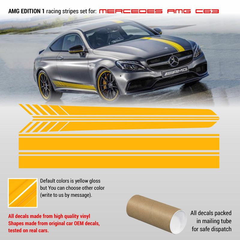 MB AMG C class edition 1 design Racing stripes Decals - autodesign.shop