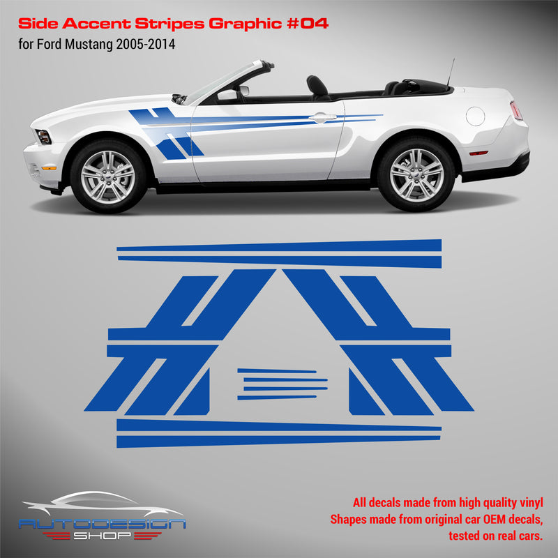 Mustang 2005-2014 Side Accent Stripes Graphic