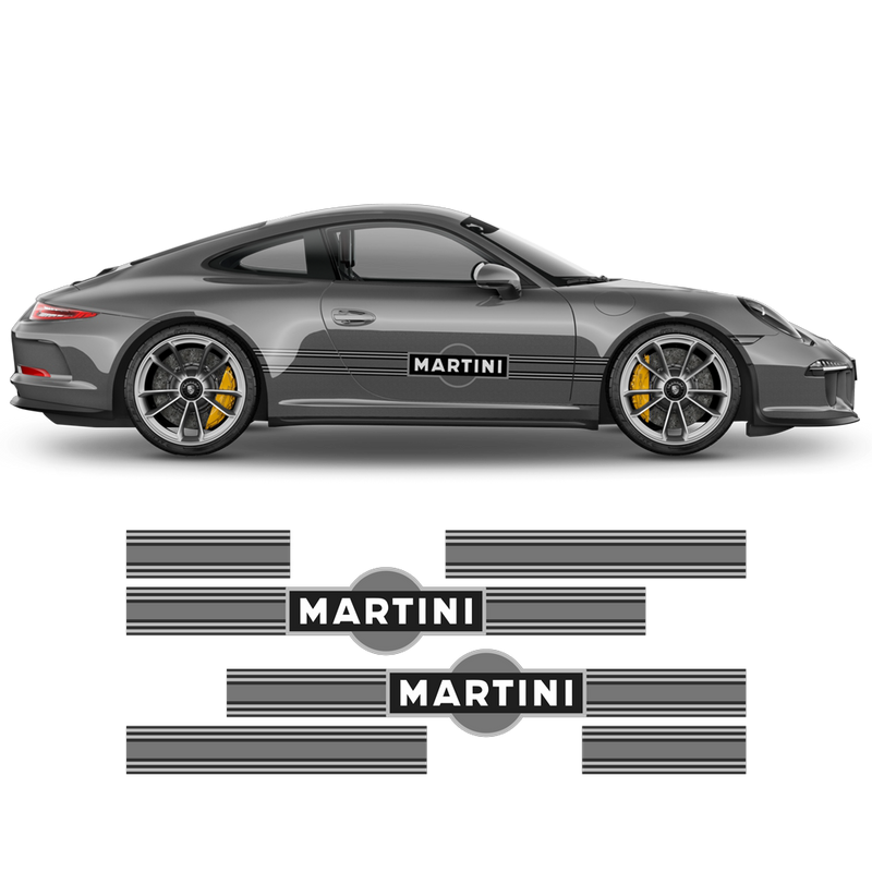 15' Martini Racing stripes, for Carrera 1999 - 2021