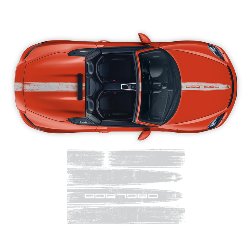 Scratched Racing Stripes set, for Spyder 2005 - 2020 - autodesign.shop