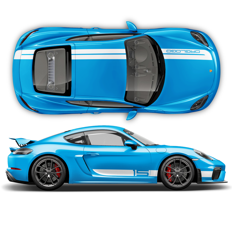 Sport Cup Edition Racing Stripes Set, Cayman / Boxster 2005 - 2020 black