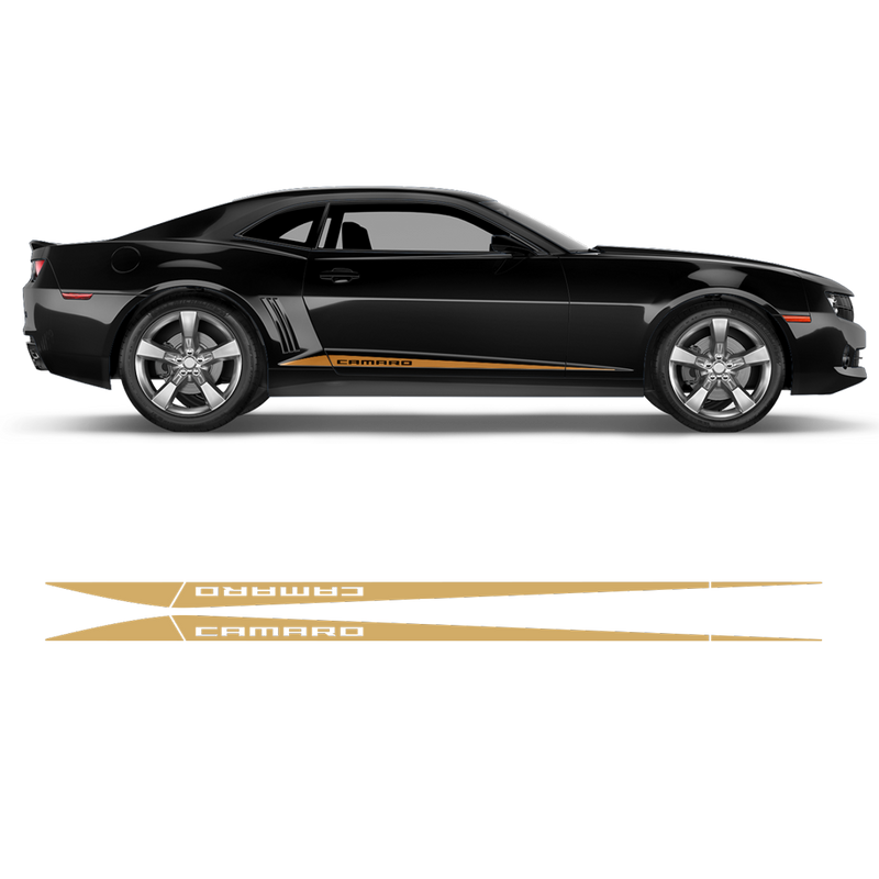 Side Stripes Triangle, Camaro 2010 - 2015 black