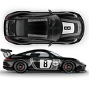 Retro Style Martini Racing Stripes Set, for Carrera 1999 - 2023 (996/997/991/992)