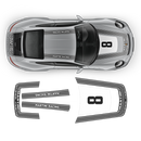 Retro Style Martini Racing Stripes Set, for Carrera 1999 - 2023 (996/997/991/992)