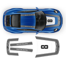 Retro Style Martini Racing Stripes Set, for Carrera 1999 - 2023 (996/997/991/992)