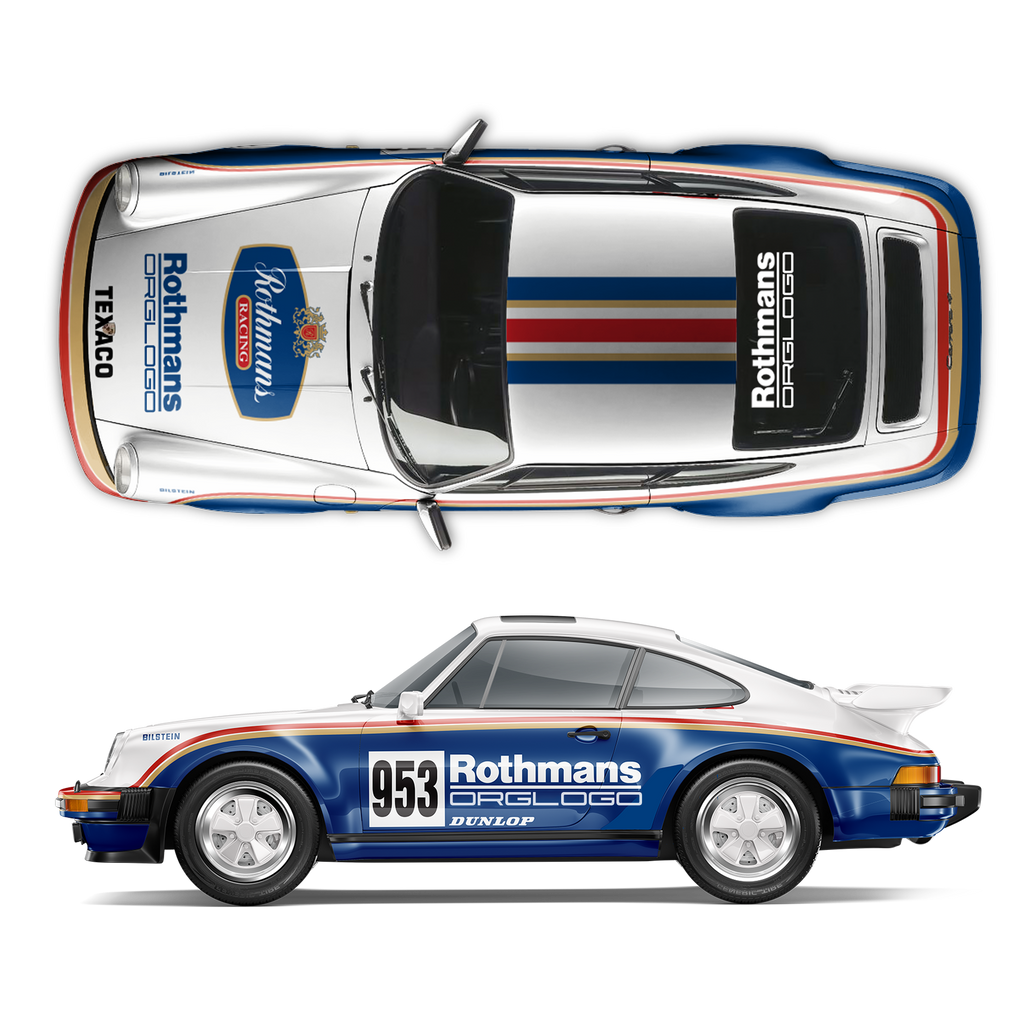 Rothmans Lettering Rothmans Dakar Edition decals set, for Carrera 996