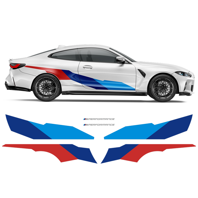 M Performance Motorsport Side Graphics set, for BMW 4 Series G82/G83