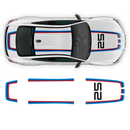 Motorsport Stripes Set, for BMW G80 / G82