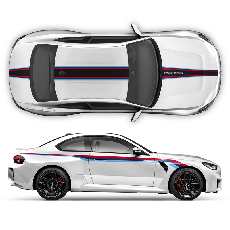 Motorsport Stripes Set, for BMW M2 G87