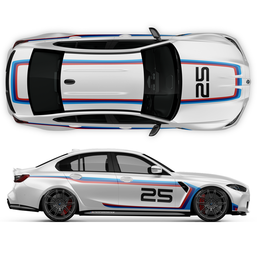 G8 Rocker Stripes Motorsport Stripes Set, for BMW G80 / G82
