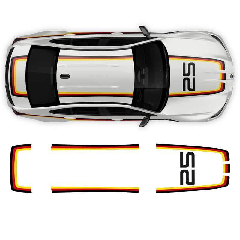 German Flag style Stripes Set, for BMW G80 / G82