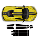 Corvette top racing stripes, OEM match Corvette C8 2021 - 2026 Decals - autodesign.shop