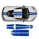 Corvette top racing stripes, OEM match Corvette C8 2021 - 2026 Decals - autodesign.shop