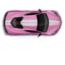 Corvette top racing stripes, OEM match Corvette C8 2021 - 2026 Decals - autodesign.shop