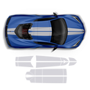 Corvette top racing stripes, OEM match Corvette C8 2021 - 2026 Decals - autodesign.shop
