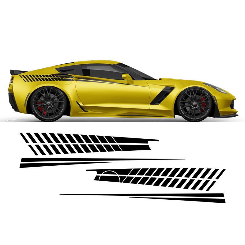 Side Graphics for Corvette C7 2014 - 2019