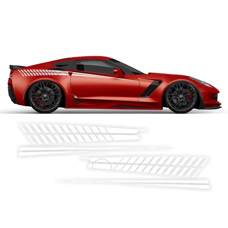 Side Graphics for Corvette C7 2014 - 2019