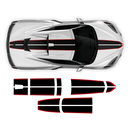 Racing Stripes Over The Top, for Corvette C8 2021 - 2025
