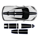 Racing Stripes Over The Top, for Corvette C8 2021 - 2025