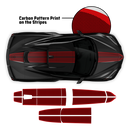 Carbon Edition Racing Stripes, for Corvette C8 2021 - 2025