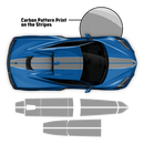 Carbon Edition Racing Stripes, for Corvette C8 2021 - 2025