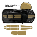 Carbon Edition Racing Stripes, for Corvette C8 2021 - 2025