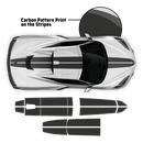 Carbon Edition Racing Stripes, for Corvette C8 2021 - 2025