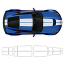 Racing Stripes Over The Top, for Corvette C7 Coupe 2014 - 2019
