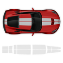 Racing Stripes Over The Top, for Corvette C7 Coupe 2014 - 2019