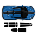 Racing Stripes Over The Top, for Corvette C8 2021 - 2024