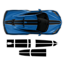 Racing Stripes Over The Top, for Corvette C8 2021 - 2024