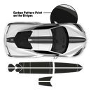 Carbon Edition Racing Stripes, for Corvette C8 2021 - 2025