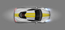 Racing Stripes Over The Top, for Corvette C8 2021 - 2025