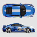 Salzburg Livery Stripe Decal Set, fits Cayman 987 / 981 / 718