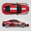Salzburg Livery Stripe Decal Set, fits Cayman 987 / 981 / 718