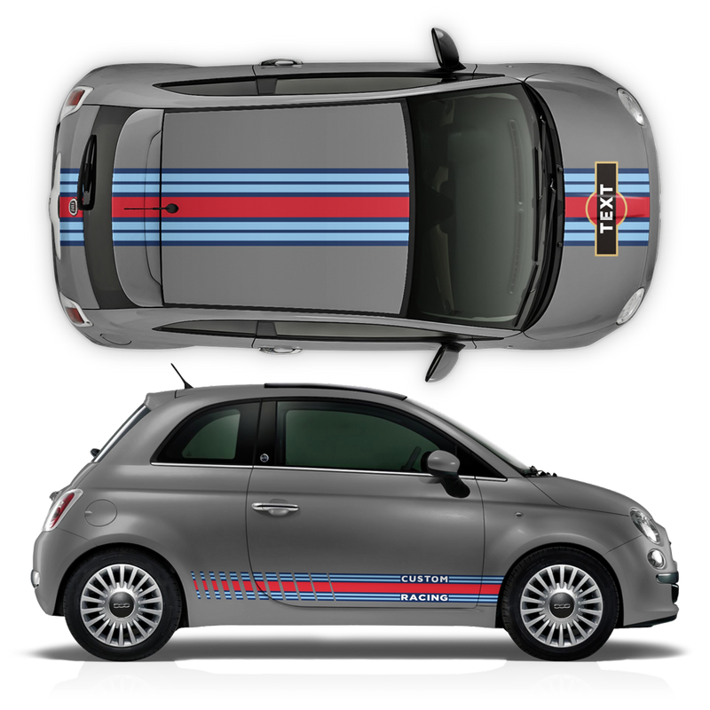 Martini Racing Stripes Set, for Fiat 500