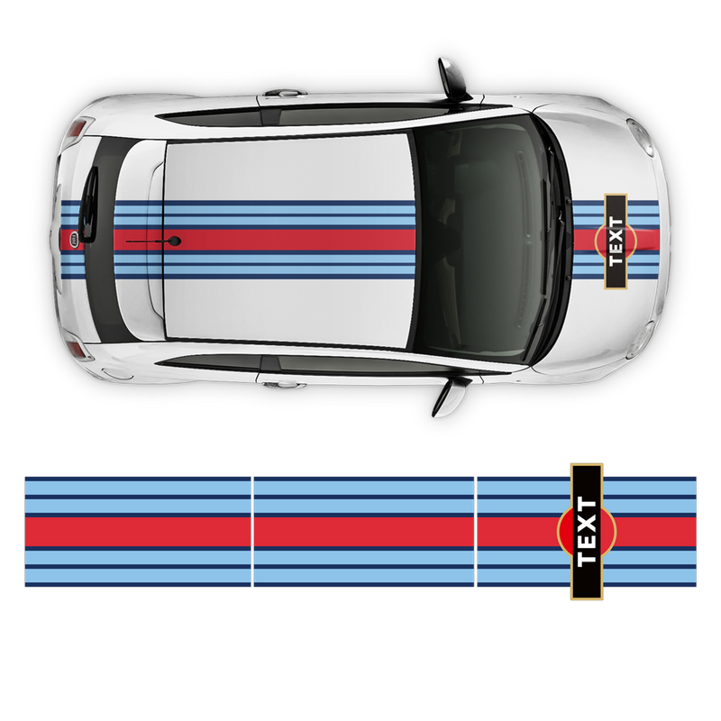 Martini Racing Stripes Set, for Fiat 500