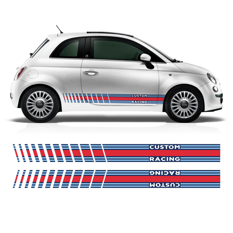 Martini Racing Stripes Set, for Fiat 500