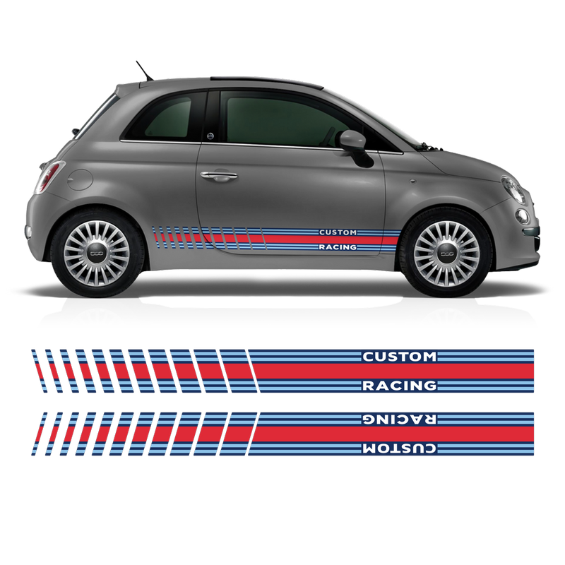 Martini Racing Stripes Set, for Fiat 500