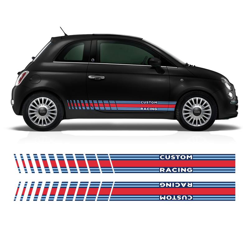 Martini Racing Stripes Set, for Fiat 500