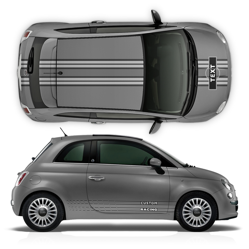 Martini Racing Stripes Set, for Fiat 500