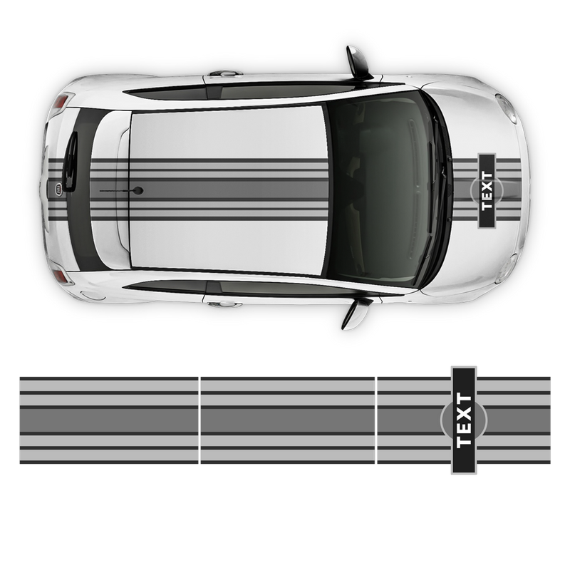 Martini Racing Stripes Set, for Fiat 500